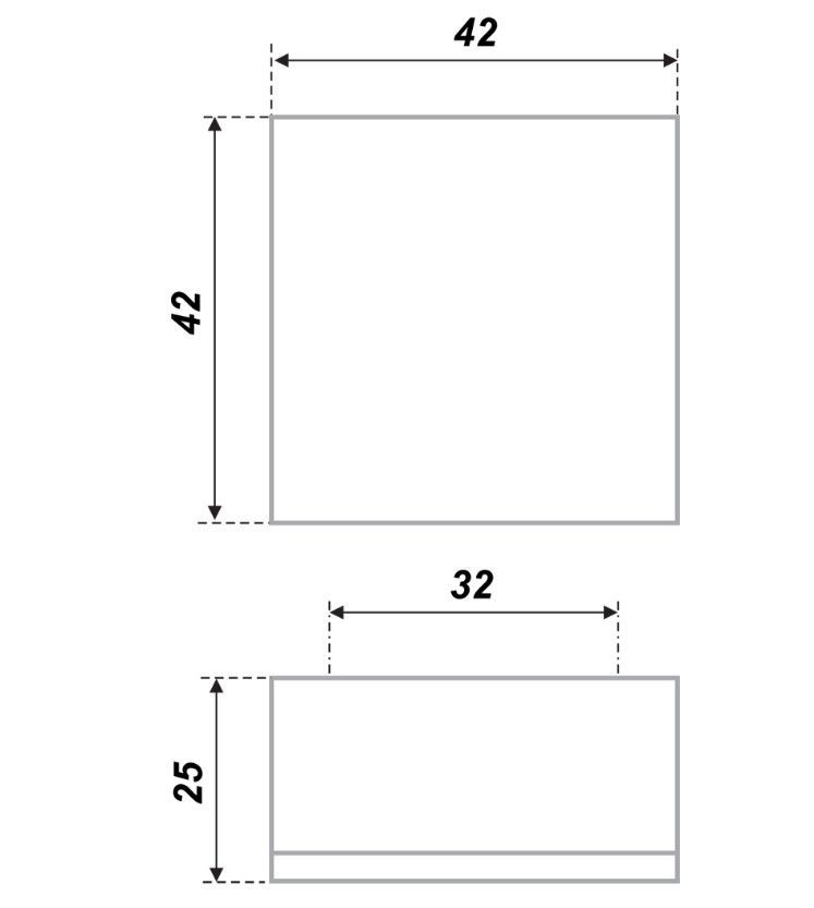 картинка Мебельная ручка МАЛЕВИЧ RS074CP.4/32 - СтокСклад
