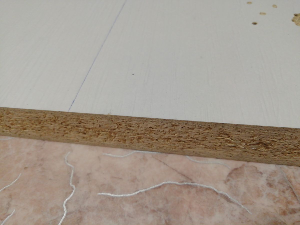 картинка Остаток ЛДСП белый 52х25см, толщина 26мм - СтокСклад