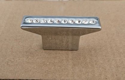 картинка Ручка мебельная JET 404 м.ц.16мм замак/кристаллы хром RZ404U.016CP - СтокСклад