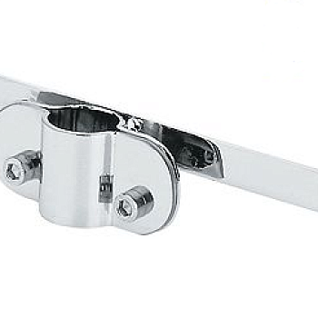 Полкодержатель одинарный для стеклянных и деревянных полок