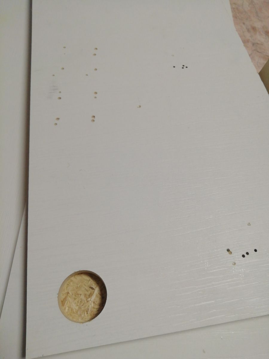 картинка Остаток ЛДСП белый 52х25см, толщина 26мм - СтокСклад