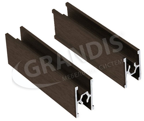 картинка GRANDIS Разделитель 25мм Венге (5,4м) ПВХ - СтокСклад