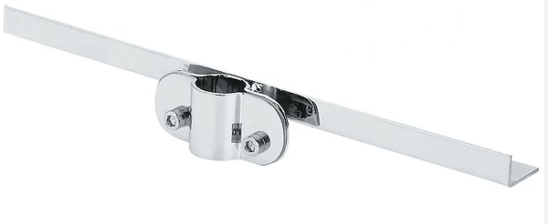 картинка Полкодержатель одинарный для стеклянных и деревянных полок 300мм - СтокСклад