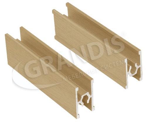 картинка Grandis Разделитель ДУБ ФЕРРАРА 25мм (5,4м) ПВХ - СтокСклад