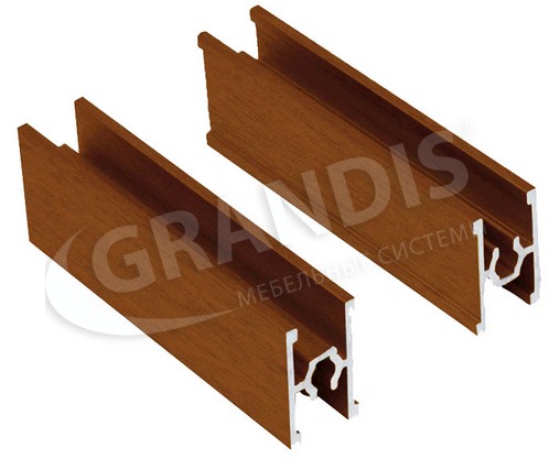 картинка Grandis Разделитель 25мм ИТАЛЬЯНСКИЙ ОРЕХ (5,4м) ПВХ - СтокСклад