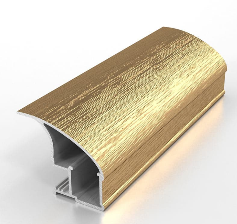 картинка PREMIAL вертикальный профиль L, длина 2550 мм, ЗОЛОТО БРАШ - СтокСклад