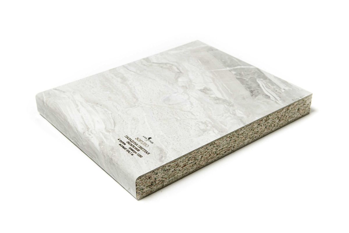 картинка Столешница АМК ТРОЯ Паладина светлая Глянец 3061\E  1355х600х38 - СтокСклад