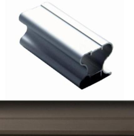 картинка ALUTECH A07-E6 Профиль вертикальный (H-Закр) КОНЬЯК (5,3м) (0004) - СтокСклад